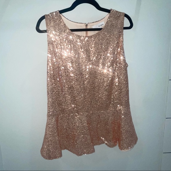 Like new sparkly peplum top - Picture 3 of 6